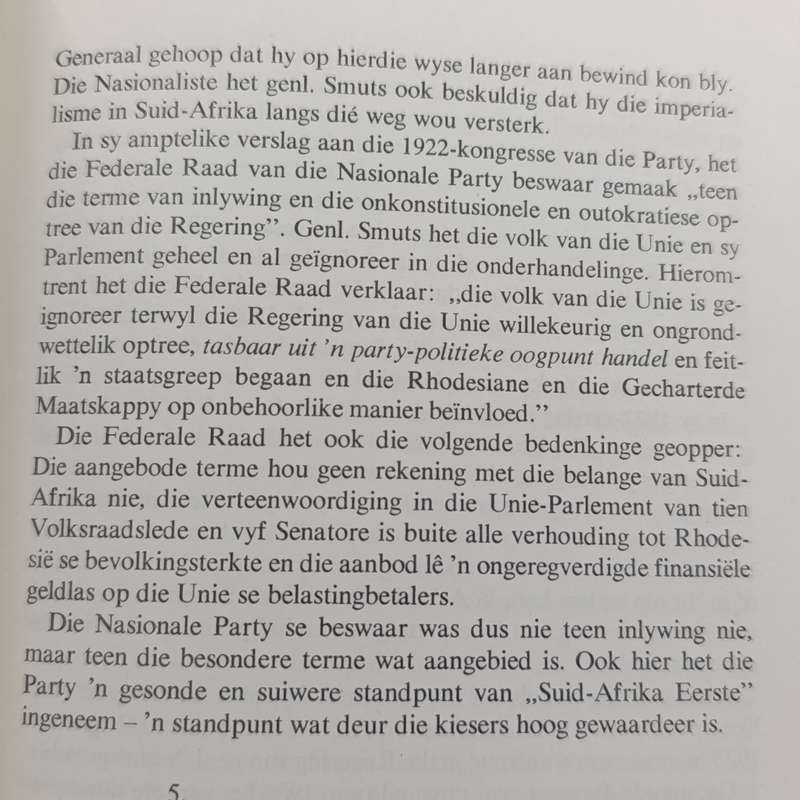 Die Nasionale Party van Suid-Afrika 1914-1964 by M.P.A - Malan