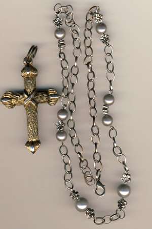 Necklace as per scan and Cross pendant