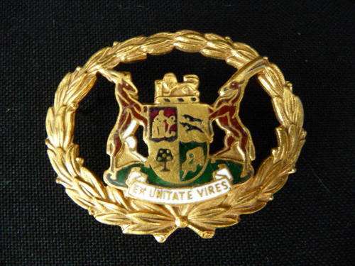 SWA Police Warrant Officer (Male) Chrome & Enamel Rank Badge
