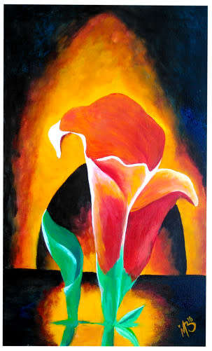 Modern art stunning *varkoor, arum lily*