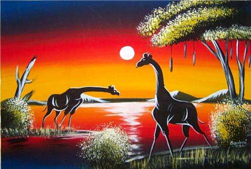 Original Bauleni African Animals Painting