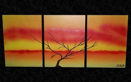 3 Piece Original Spray Artwork!