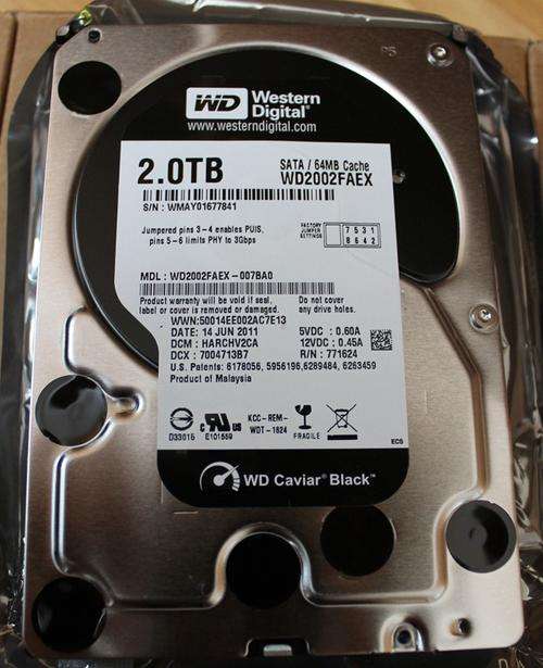 Western Digital Cavier Black 2TB 64m Harddrive