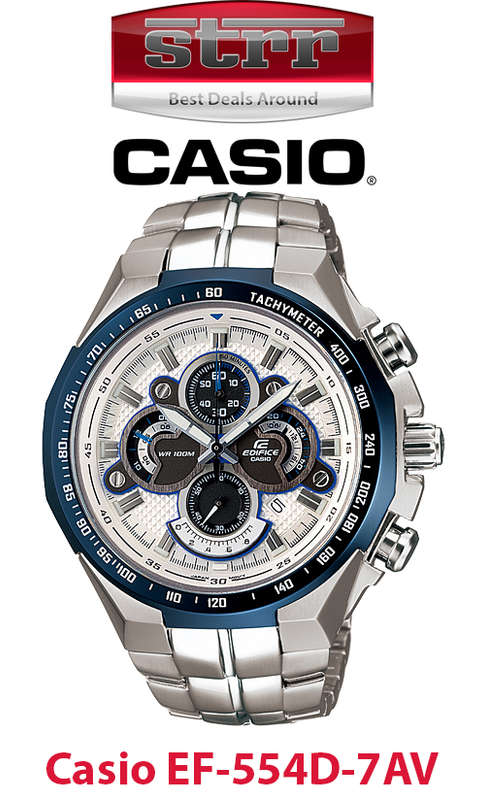 *** BRAND NEW *** Casio Edifice Men's ANALOGUE Watch EF-554D-7AV *** New In Box *** BEAUTIFUL Watch