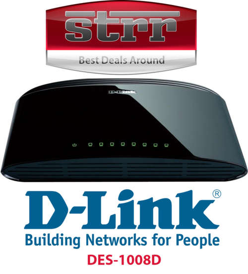*** BRAND NEW *** 2 x D-LINK DES-1008D 8 Port 10/100 DESKTOP SWITCHES *** Sealed in Box ***