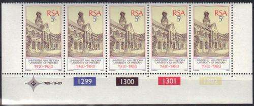 RSA 50th Anniversary of the Univeristy of Pretoria Control block of 5