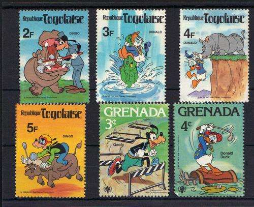Thematic Stamps Disney Characters, Donald Dingo & Goofy