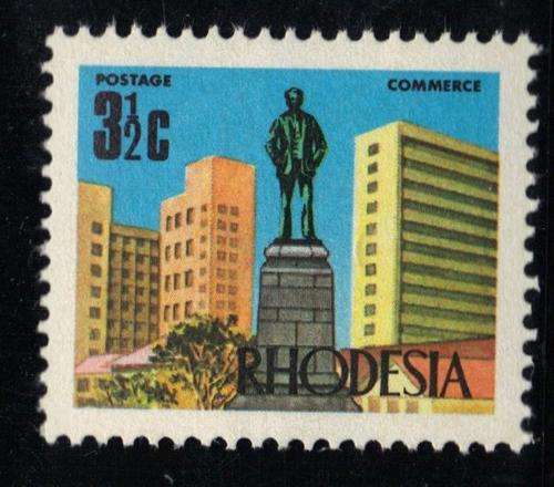 Rhodesia 1970 Definitive SACC 198 3 1/2c Stamp Unmounted Mint