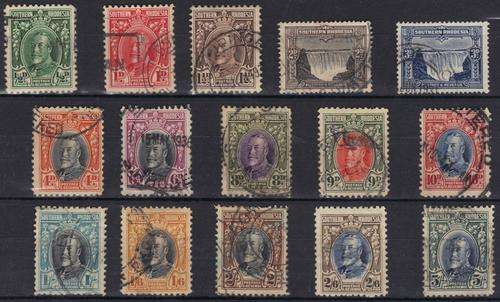 Southern Rhodesia 1931 ~ 1937 Field Marshal 1/2d to 5/- Set of 15