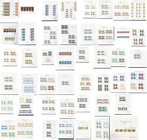 Mint RSA Collection of Control Blocks of all Commemorative issues from 1981 to 1990