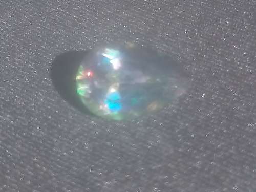 3.65cts Pear Cut Mystic Natural Mystic Quartz