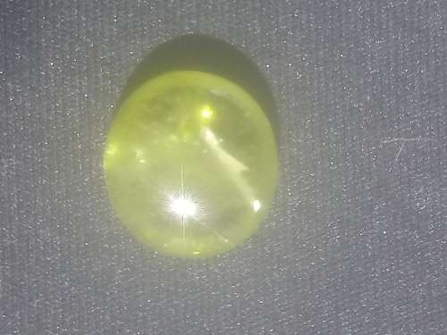 8.19cts Near Round Cut Yellow Natural Titanite