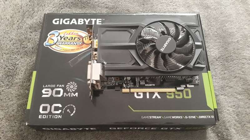 NVIDIA GIGABYTE GTX 950 OC  - Excellent Condition With Box