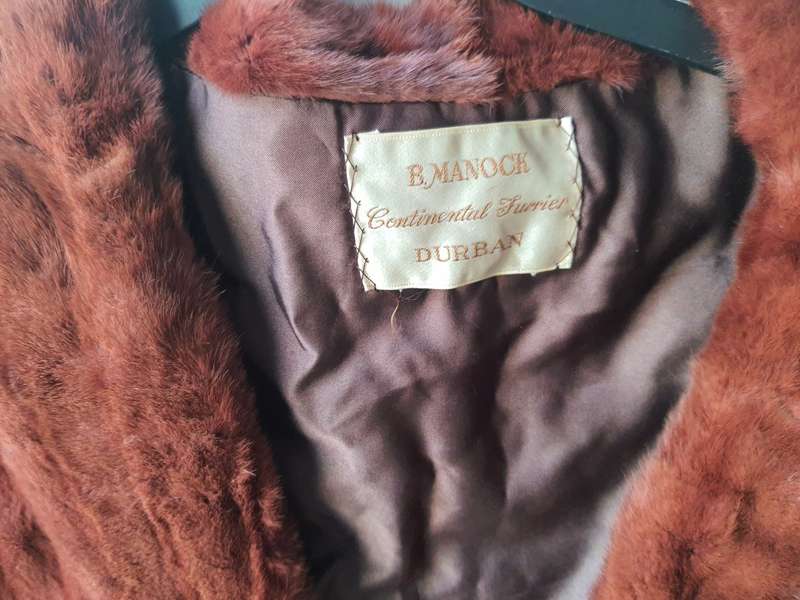 2 x fur shawl coats