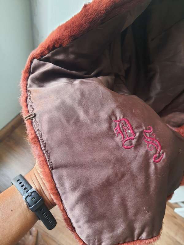 2 x fur shawl coats