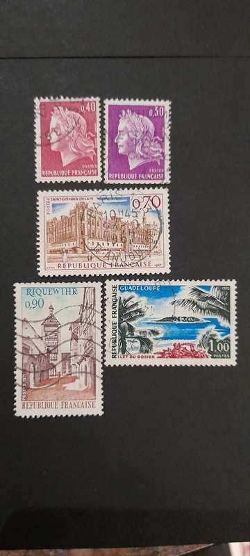 FRANCE 1967-71 MIXED USED STAMPS