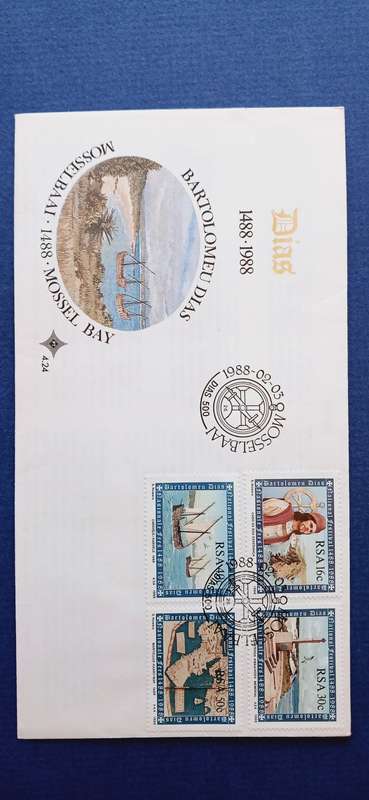 SOUTH AFRICA 1988 50TH ANNIV DISCOVERY OF CAPE OF GOOD HOPE BY BARTHOLOMEU DIAS
