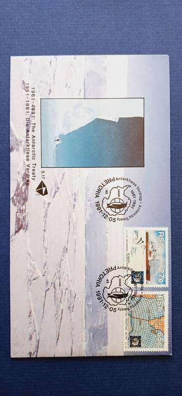SOUTH AFRICA 1991 30TH ANNIV OF ANTARCTIC TREATY