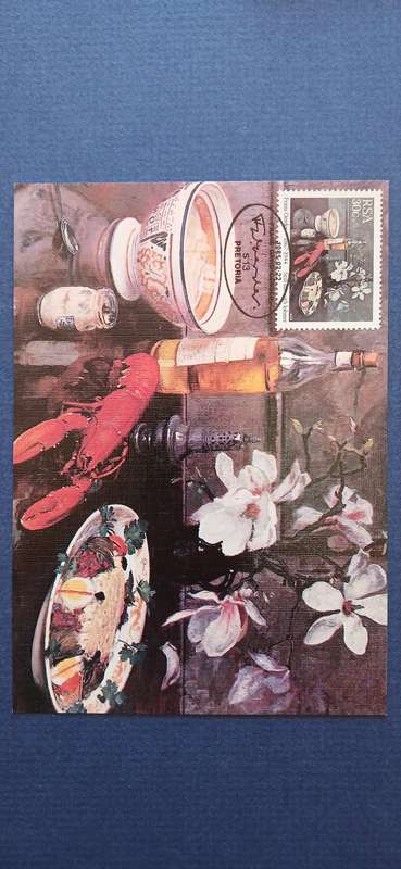SOUTH AFRICA 1985 PAINTINGS BY FRANS OERDER