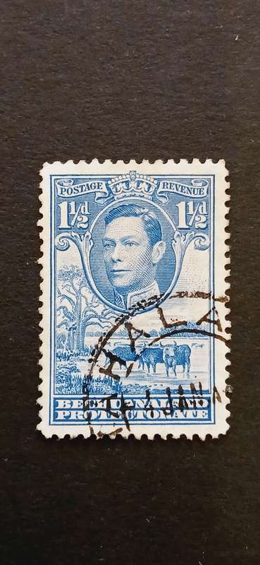 BECHUANALAND PROTECTORATE 1938-44 KING GEORGE VI AND LANDSCAPE