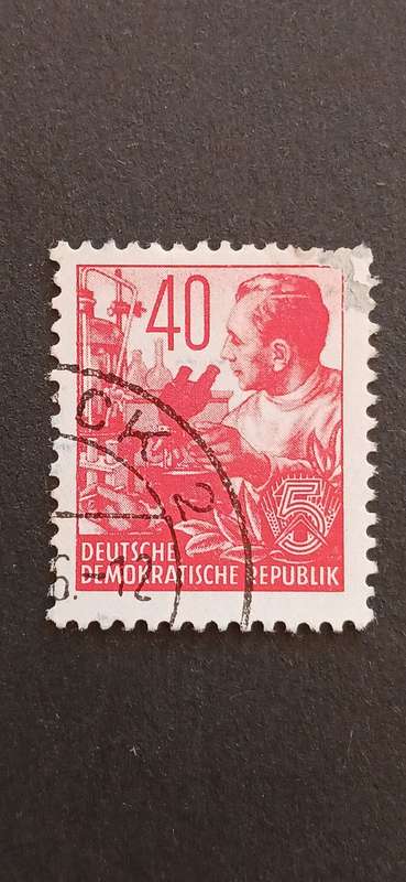 DDR 1953 DEFINITIVES-5 YEAR PLAN