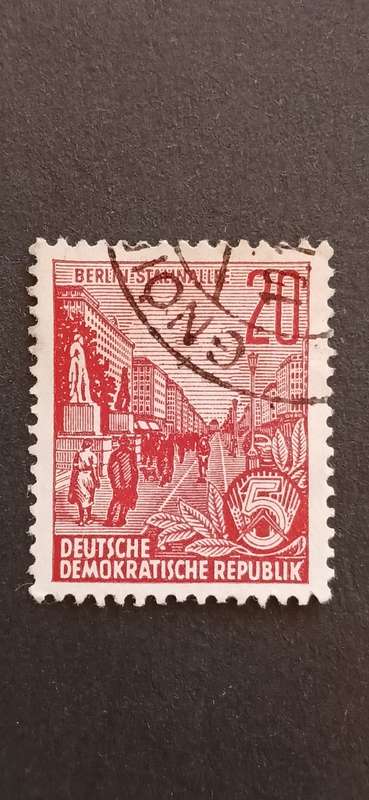 DDR 1955 DEFINITIVES-5 YEAR PLAN NEW COLORS