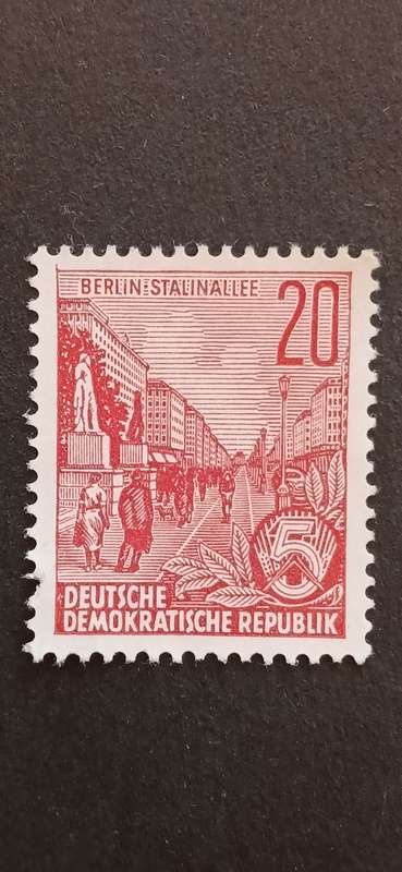 DDR 1955 DEFINITIVES-5 YEAR PLAN NEW COLORS