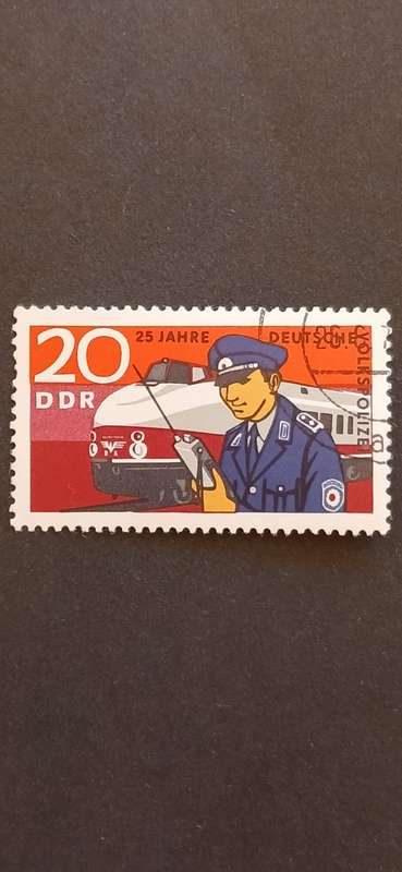 DDR 1970 25TH ANNIV OF THE EAST GERMAN FOLK POLICE