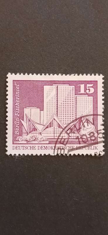 DDR 1973 BERLIN BUILDINGS FISHERMAN`S ISLAND & WORLD CLOCK ALEXANDER SQUARE