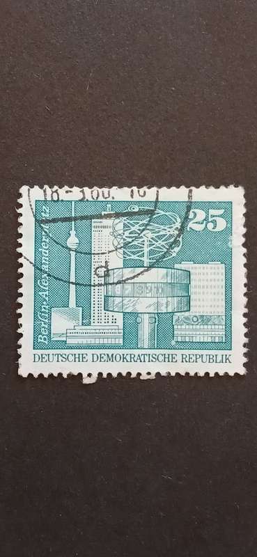 DDR 1973 BERLIN BUILDINGS FISHERMAN`S ISLAND & WORLD CLOCK ALEXANDER SQUARE