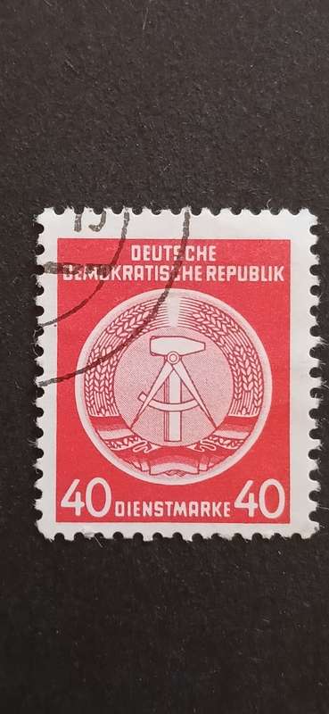 DDR 1954 COAT OF ARMS OFFICIAL STAMPS