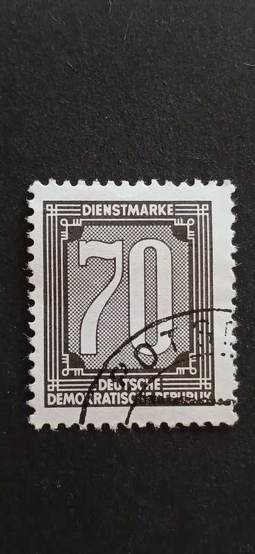 DDR 1956 DIGITS-OFFICIAL STAMPS FOR ADMINISTRATION POSTS