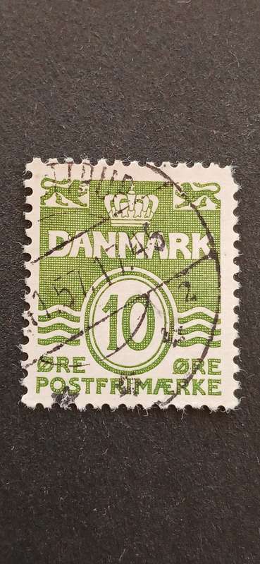 DENMARK 1950 WAVY LINES