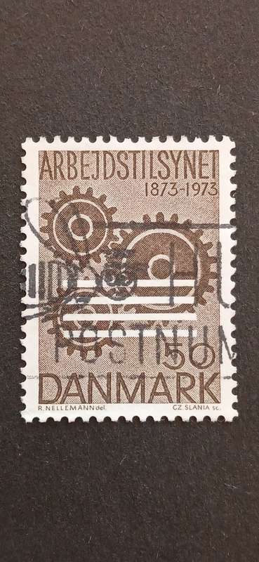 DENMARK 1973 100TH ANNIV OF THE DANISH FACTORY ACT