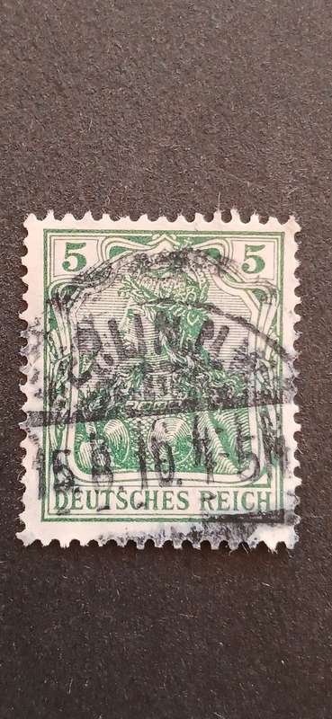 GERMAN EMPIRE 1902 GERMANIA-INSCRIPTION `DEUTSCHES REICH`