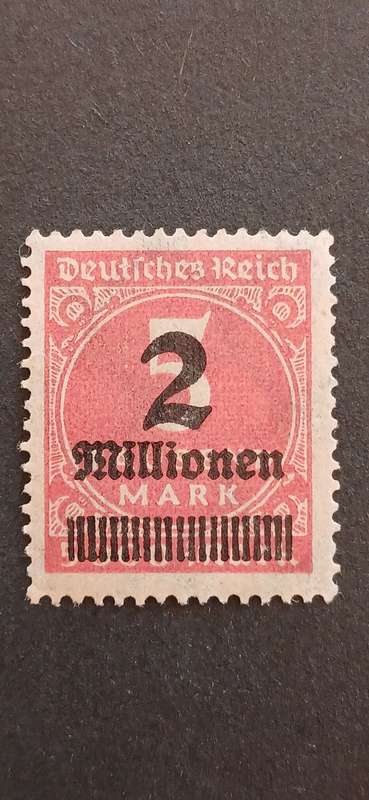 GERMAN EMPIRE 1923 OVERPRINTED STAMPS