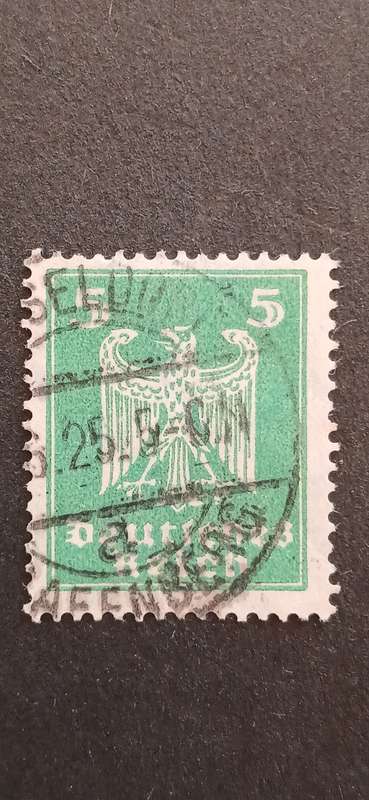 GERMAN EMPIRE 1924 NEW NATIONAL EAGLE
