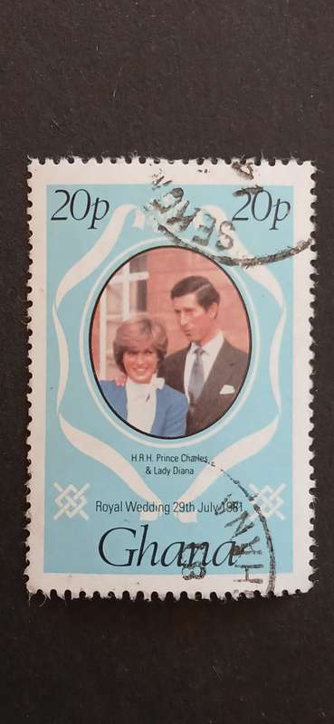 GHANA 1981 ROYAL WEDDING OF PR CHARLES AND LADY DIANA SPENCER