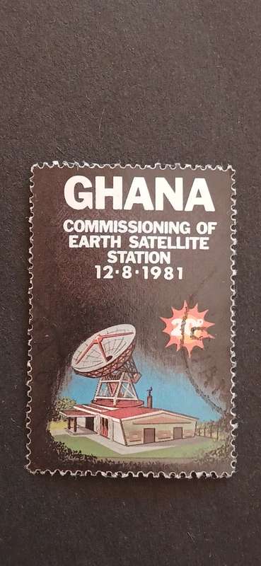 GHANA 1981 COMMISSIONING OF EARTH SATELLITE STATION