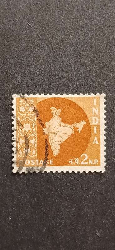 INDIA 1958-63 MAP OF INDIA