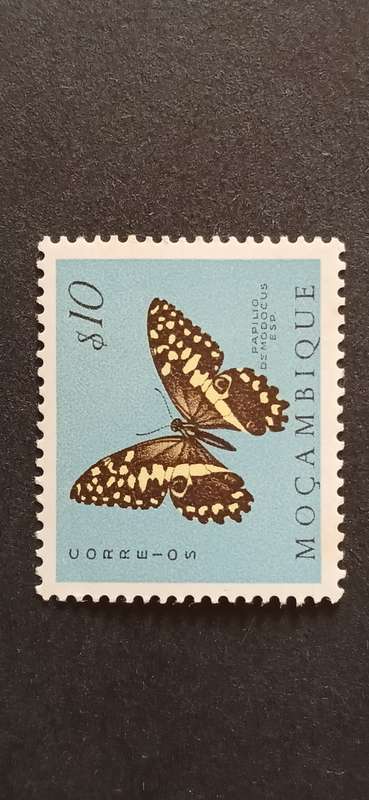MOZAMBIQUE 1953 BUTTERFLIES AND MOTHS