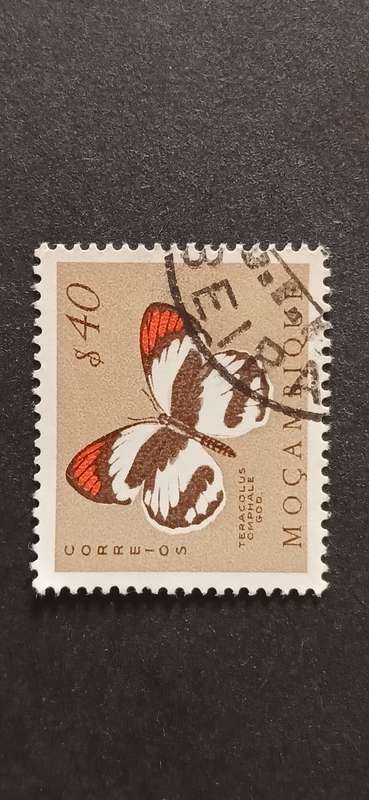 MOZAMBIQUE 1953 BUTTERFLIES AND MOTHS