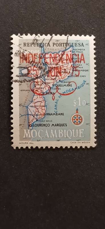 MOZAMBIQUE 1975 INDEPENDENCE OVERPRINTED `INDEPENDENCIA 25 JUN 75`