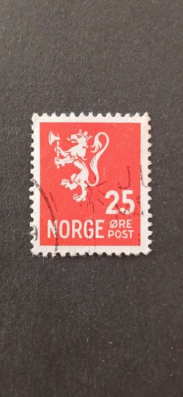 NORWAY 1946 OLD NATIONAL ARMS