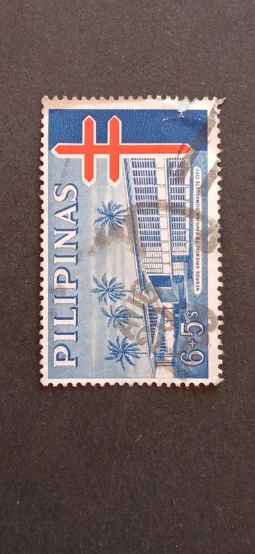 PHILIPPINES 1964 TAX STAMPS- TAX FOR THE PHILIPPINE TUBERCULOSIS SOCIETY- NEGROS ORIGINAL TB PAVILLI