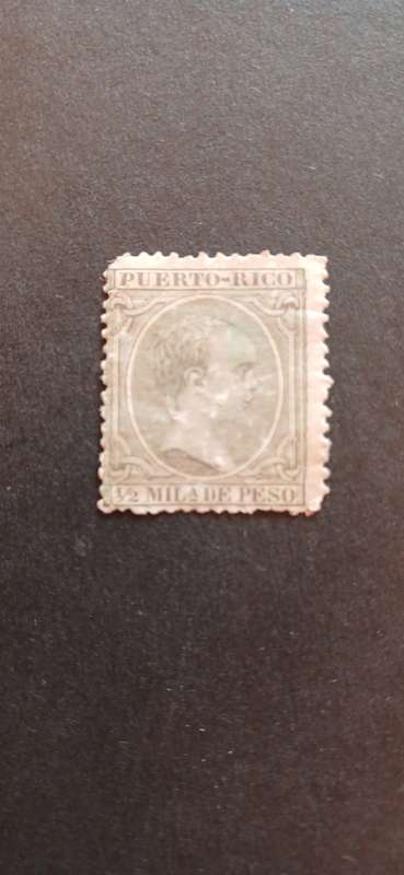 PUERTO RICO 1891 KING ALFONSO XII OF SPAIN