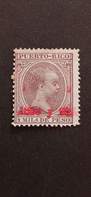 PUERTO RICO 1895-97 KING ALFONSO XII OF SPAIN
