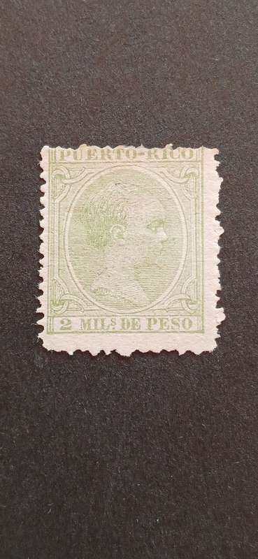 PUERTO RICO 1895-97 KING ALFONSO XII OF SPAIN