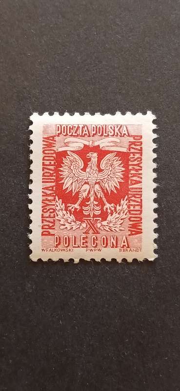 POLAND 1954 OFFICIAL STAMPS- COAT OF ARMS 10TH ANNIV OF POLISH PEOPLE`S REPUBLIC