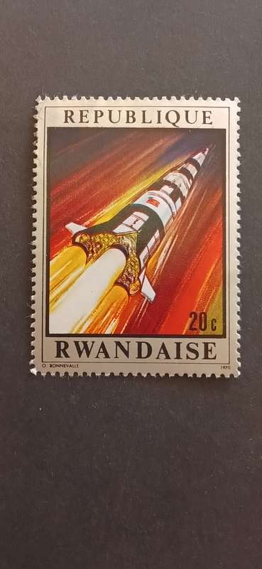 RWANDA 1970 MOON FLIGHT OF APOLLO 13